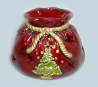Новогодний керамический подсвечник 17525 артикул 5781a.